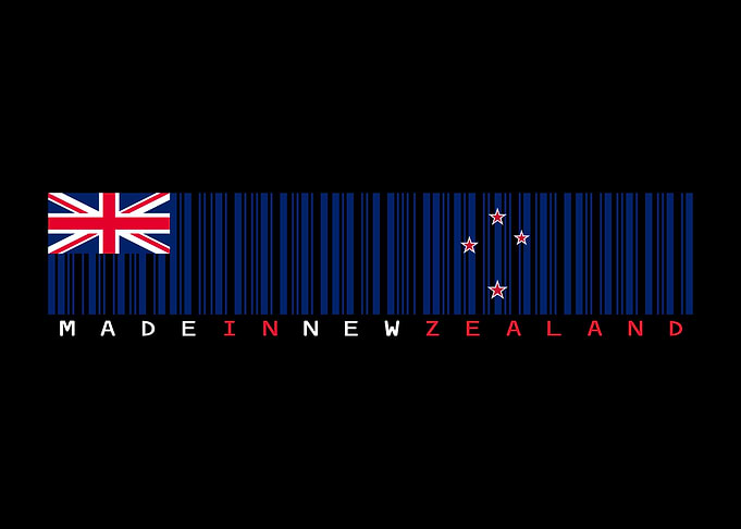 New Zealand Barcode Flag