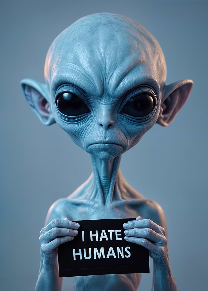Grumpy Alien