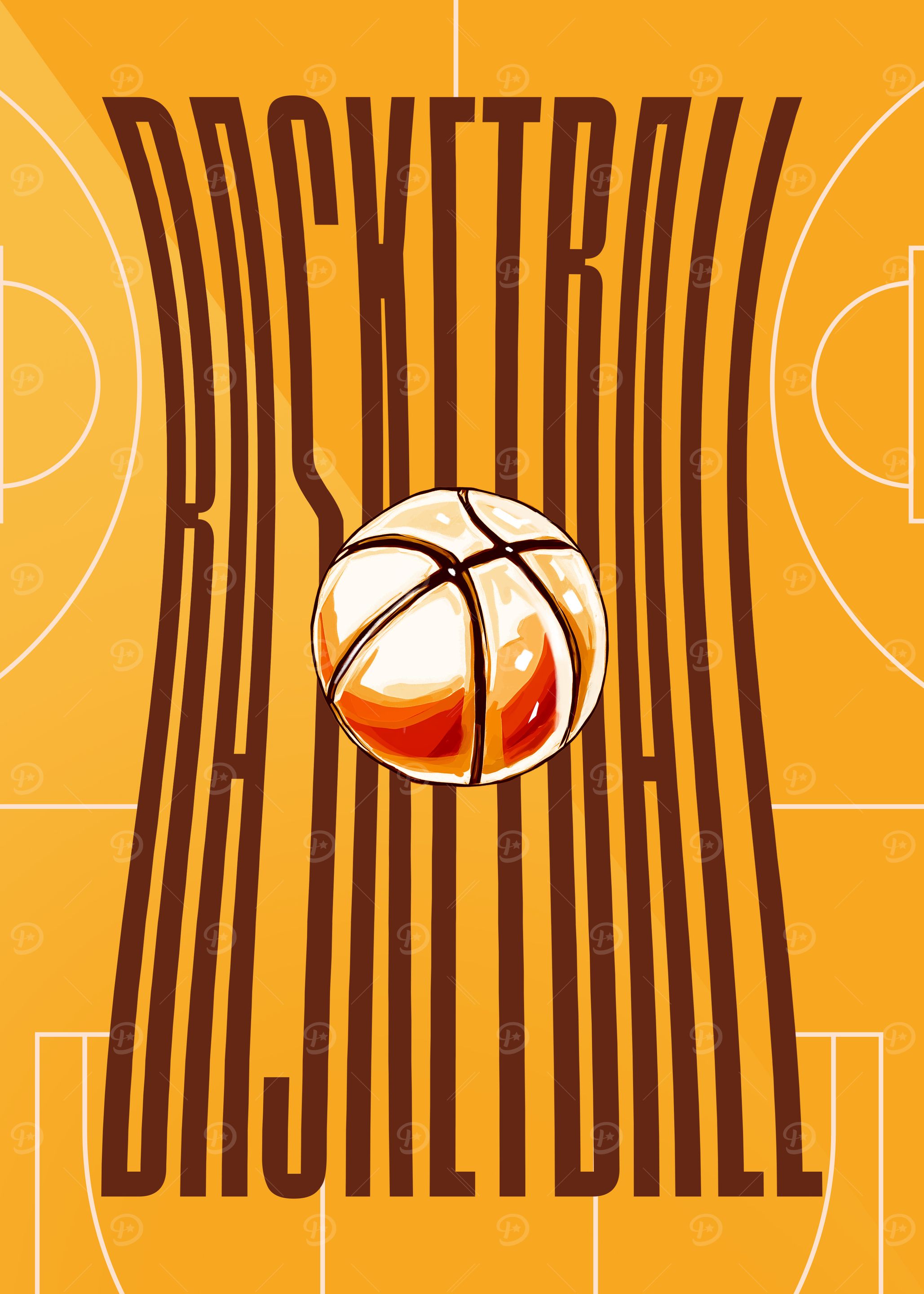 Basketball Ball Poster