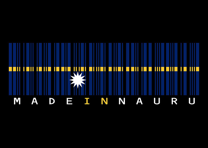 Nauru Flag Barcode