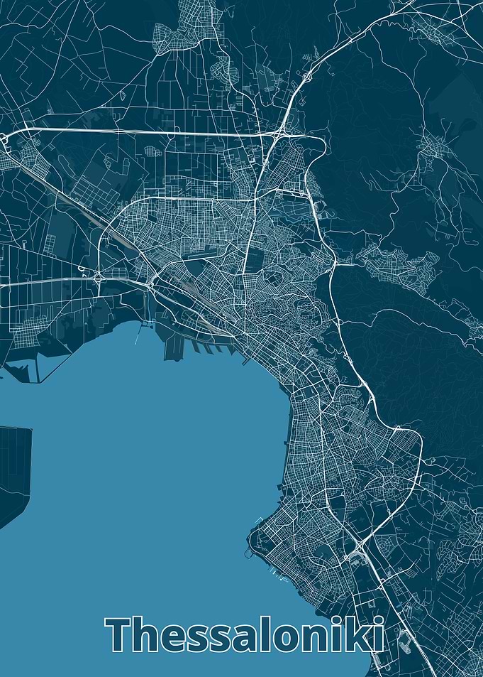 Thessaloniki City Map