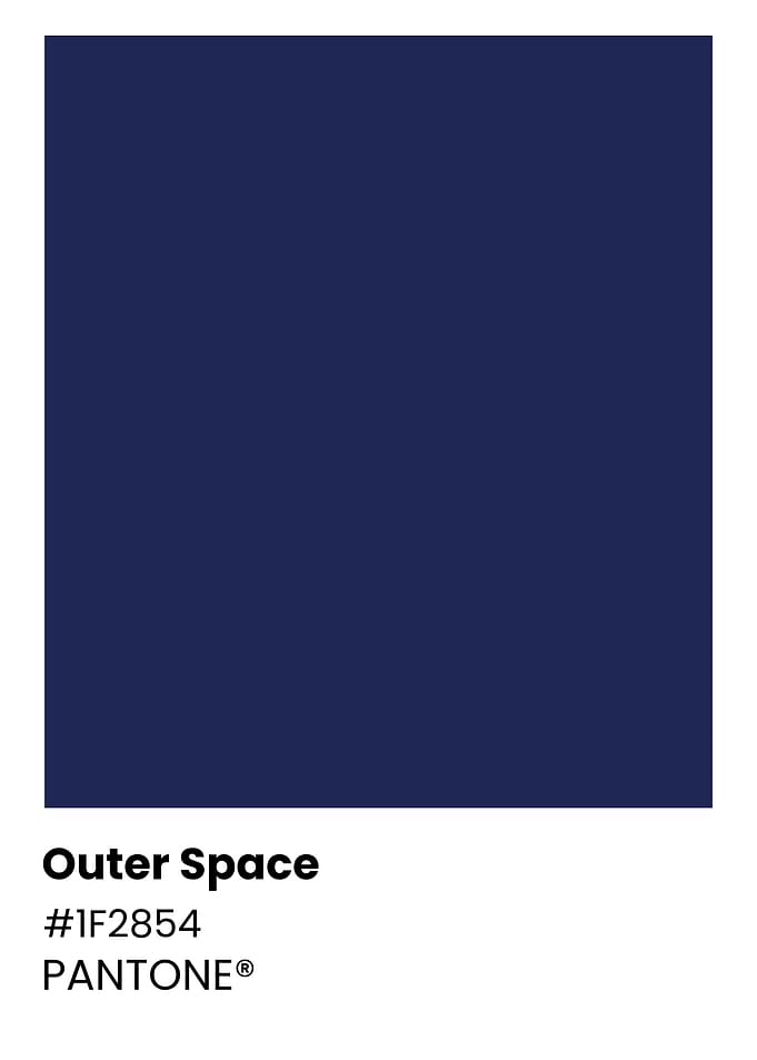 Pantone Color: Outer Space
