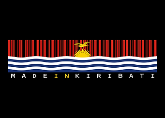 Kiribati Flag Barcode Design