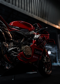 Red Ducati Motorcycle
