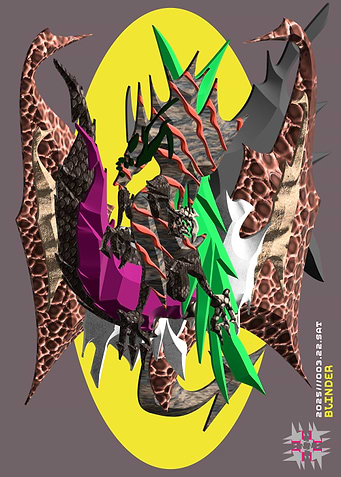 Abstract Dragon Artwork