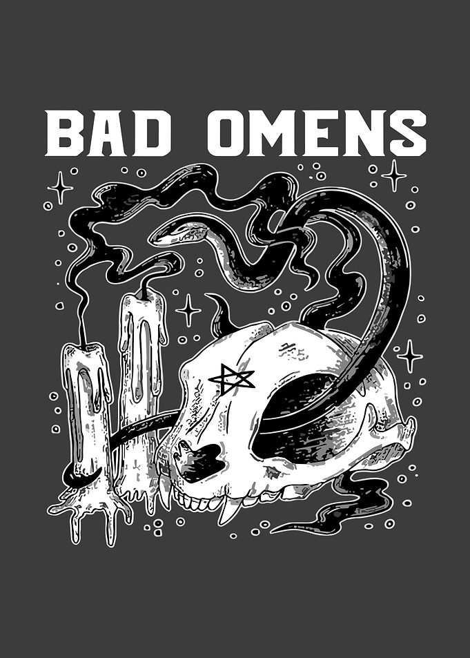 Bad Omens Skull & Snake