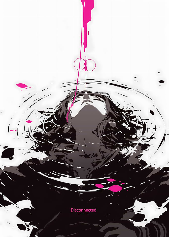 Disconnected Woman in Water