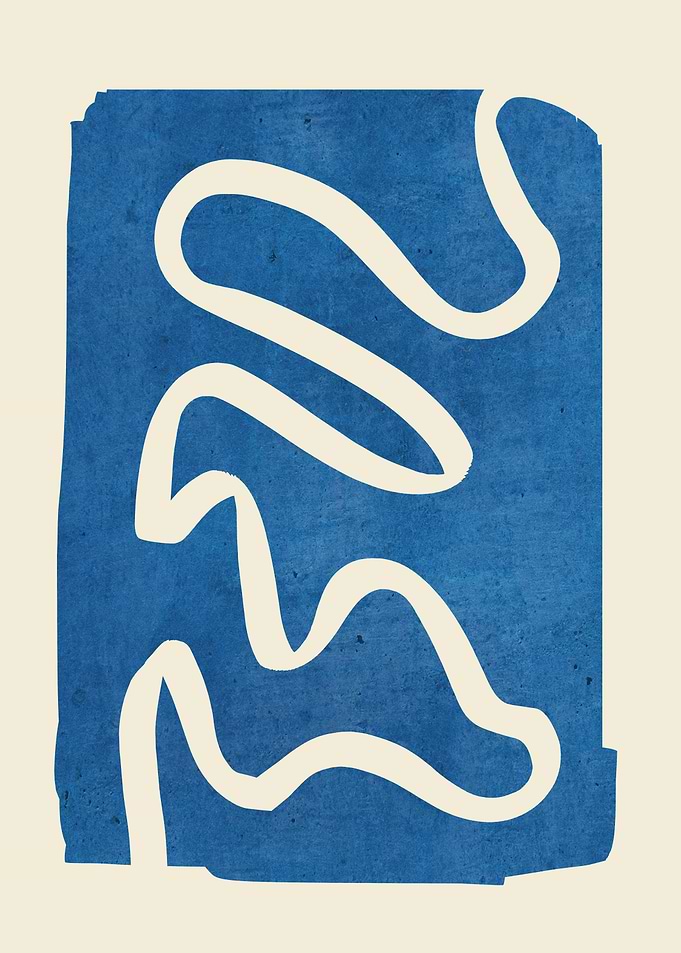 abstract minimal 31-Blue
