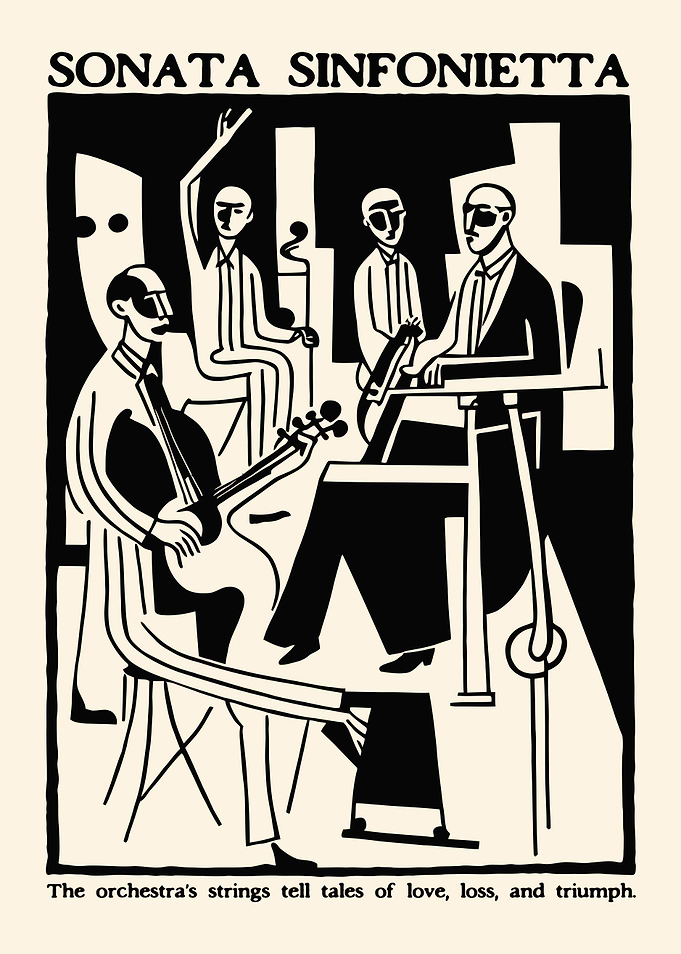 String Quartet Illustration