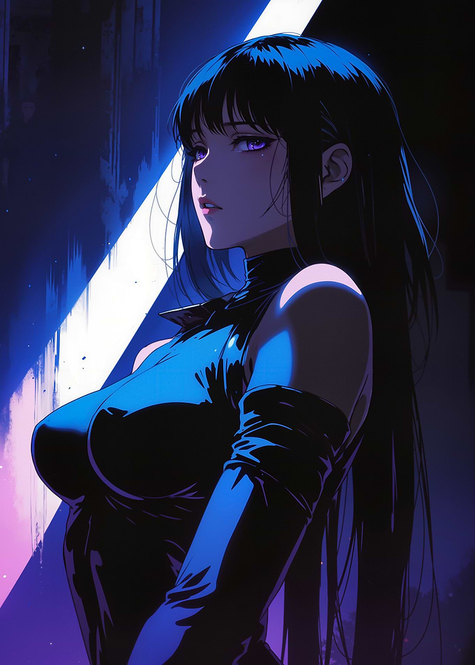 Anime Girl in Blue