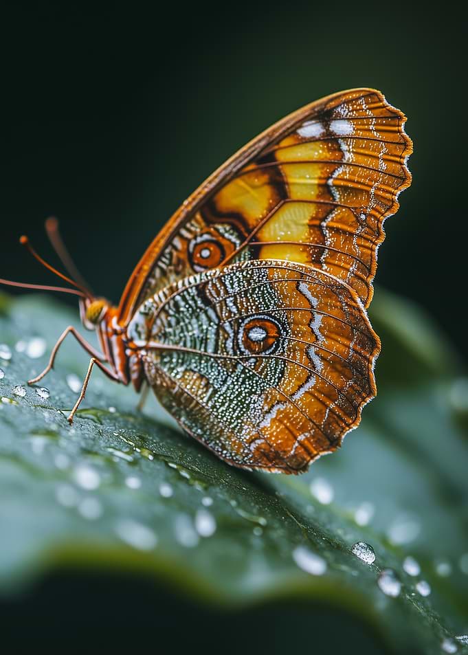 Butterfly on Leaf