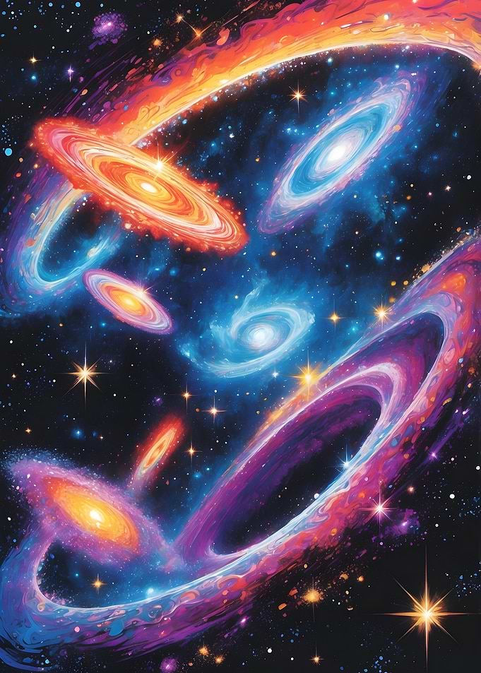 Cosmic Nebula Painting