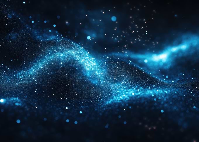 Abstract Blue Glitter