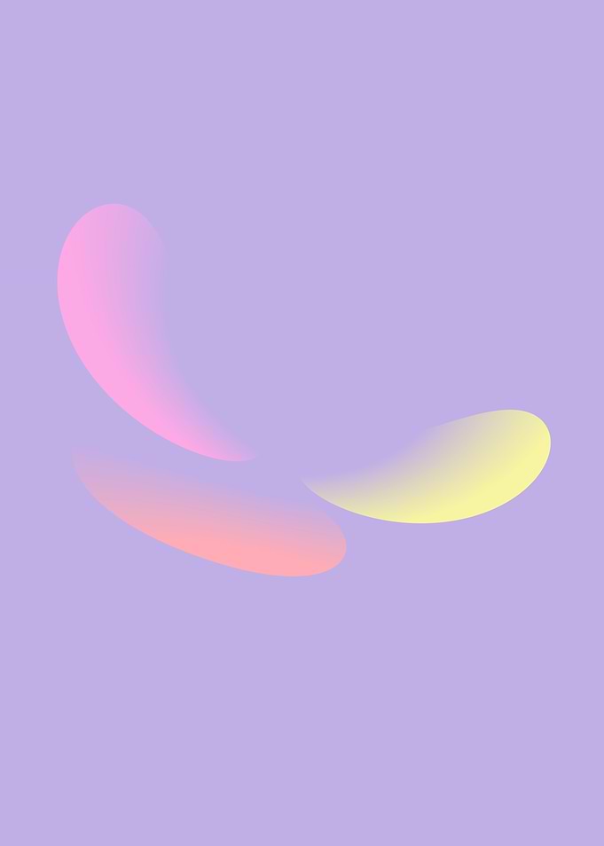 Abstract Gradient Shapes Purple, Pink and Yellow