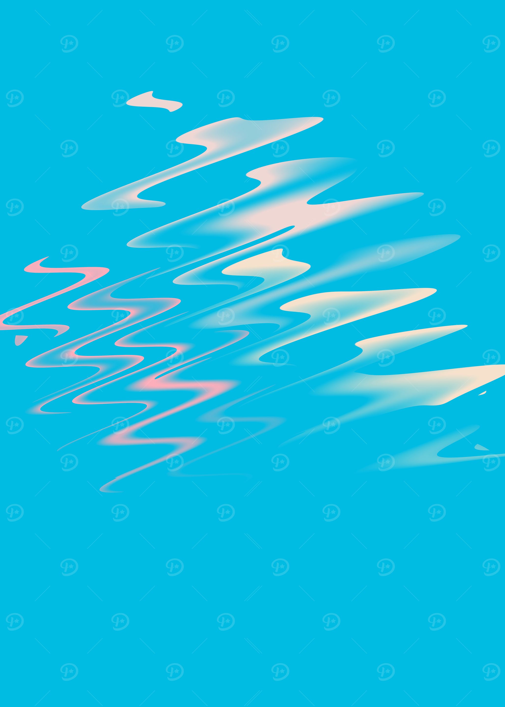 Abstract Water Ripples Blue White Pink