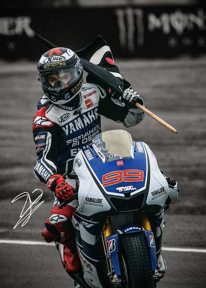 Jorge Lorenzo MotoGP Racer Victory
