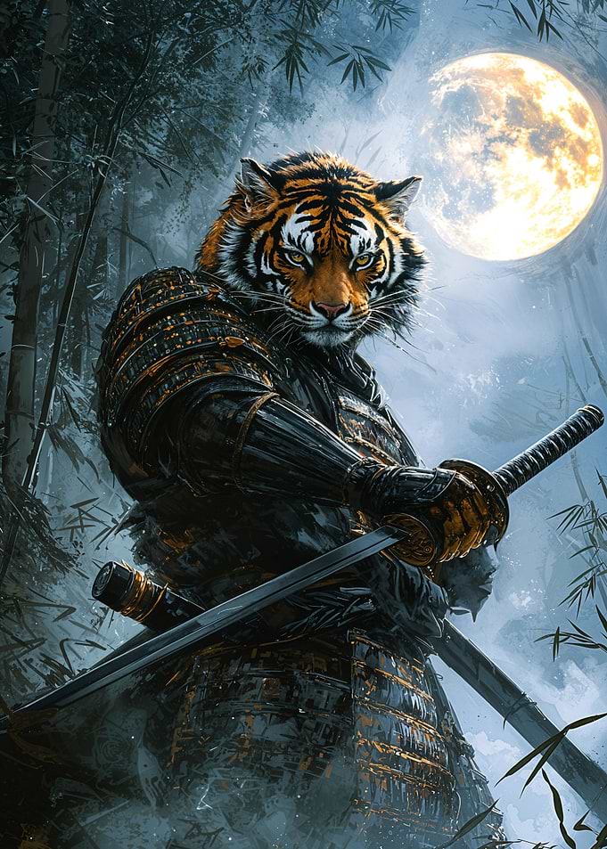 Tiger Samurai Warrior