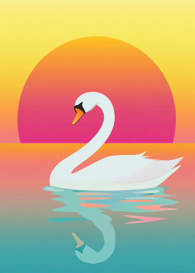 Swan Sunset