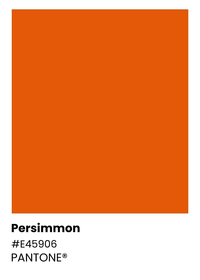 Pantone Persimmon Color