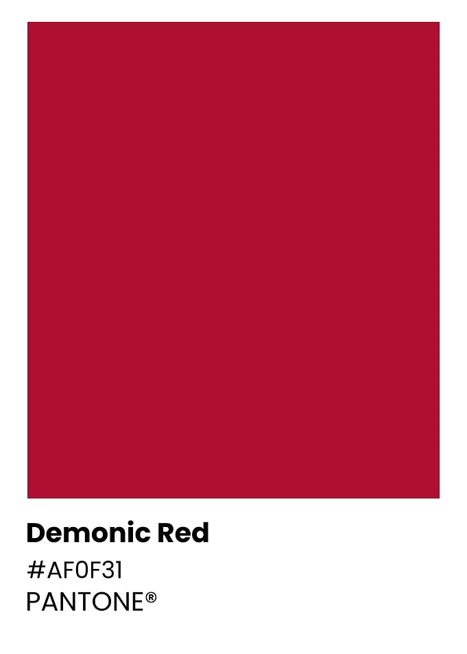 Demonic Red Pantone Color