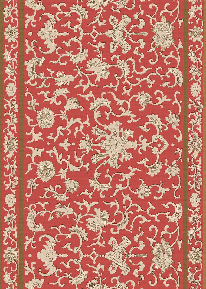 Chinese Floral Red Owen Jones