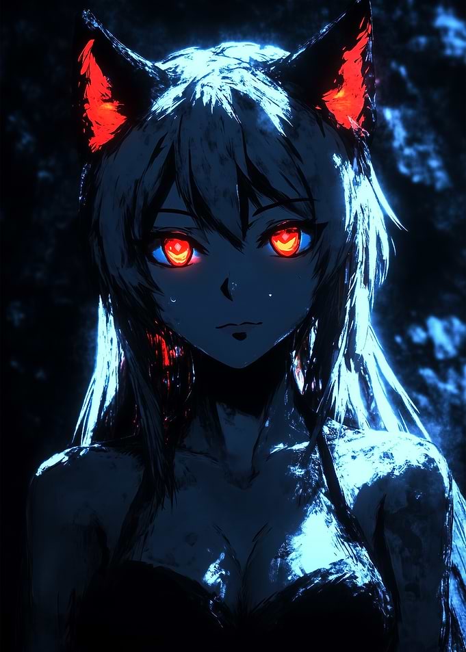 Glowing Anime Girl