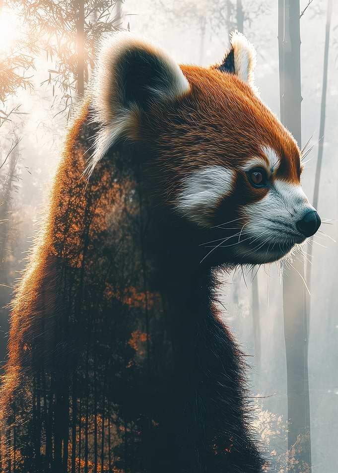 Red Panda in Forest