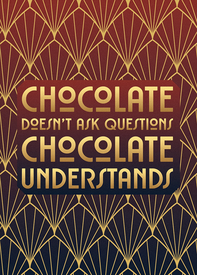 Chocolate Quote Art
