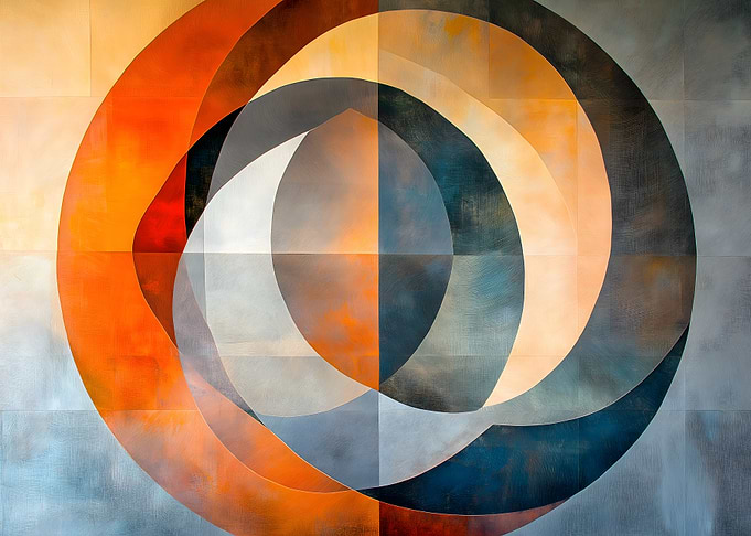 Abstract Geometric Painting
