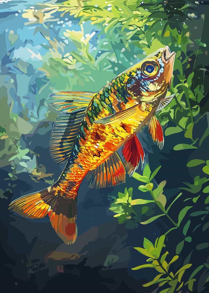 Colorful Fish in Water