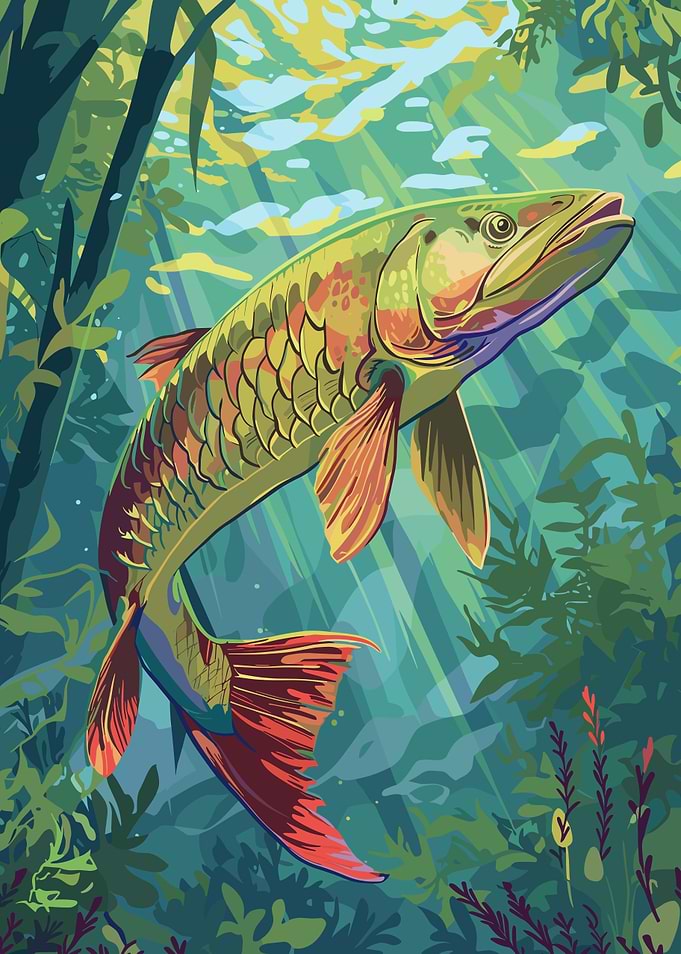 Fish Underwater Illustration