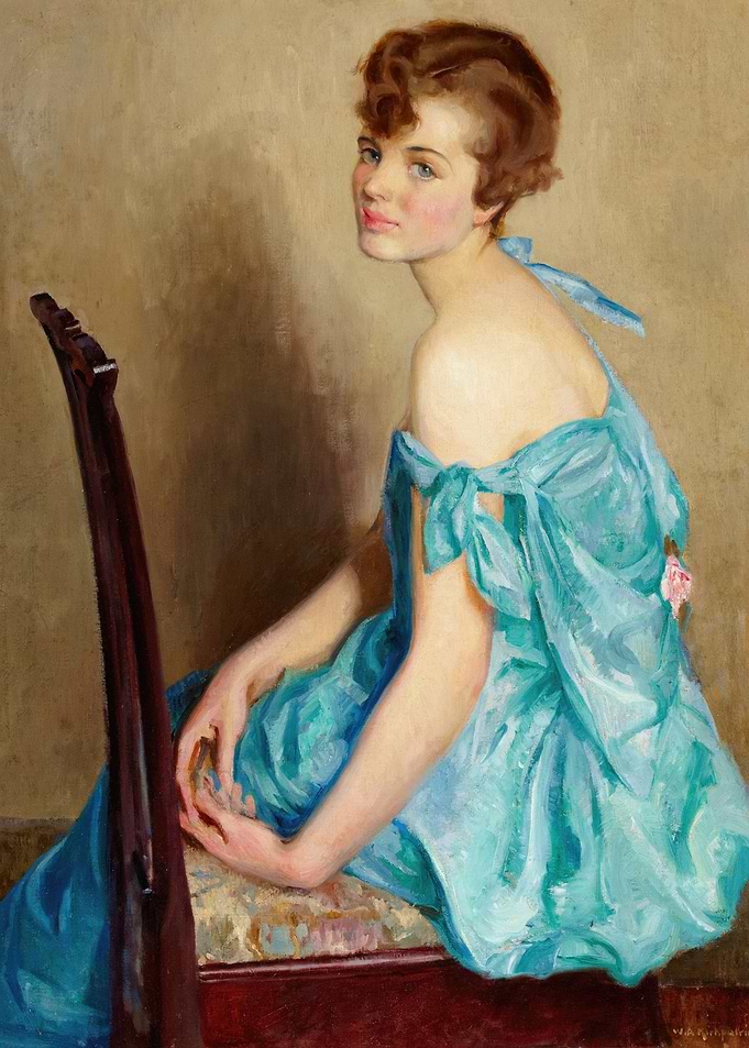 Woman in Blue by William Arber Brown Kirkpatrick