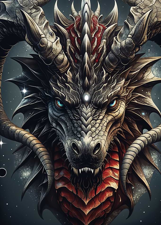 Void Dragon Head Portrait
