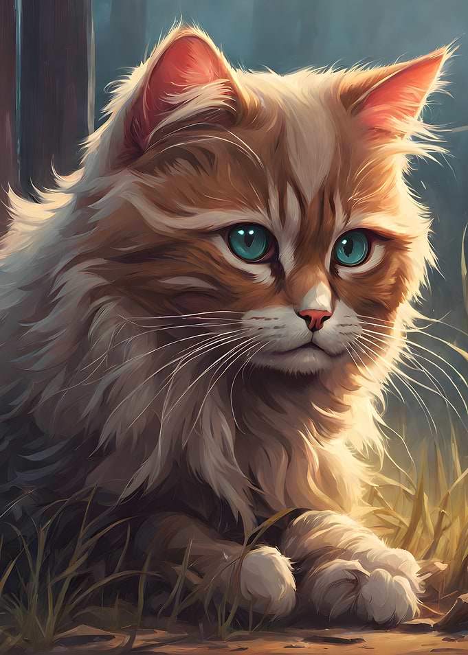 Orange Tabby Cat Portrait