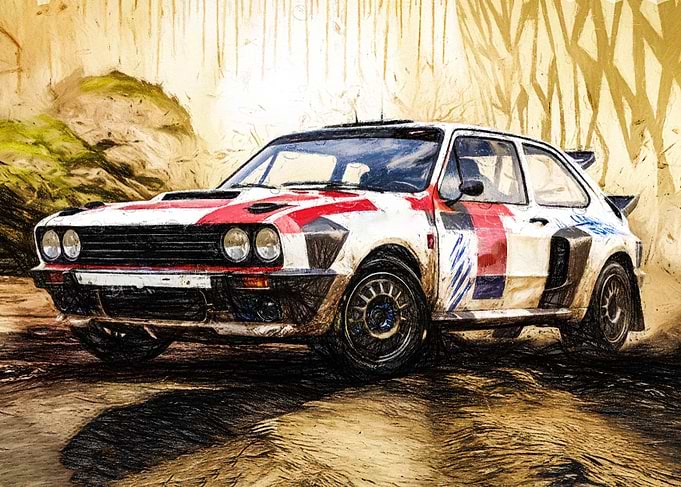 Rally Car Artwork