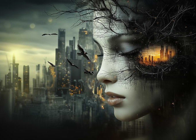 Cityscape Woman