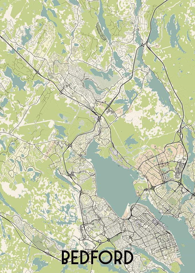 Bedford City Map