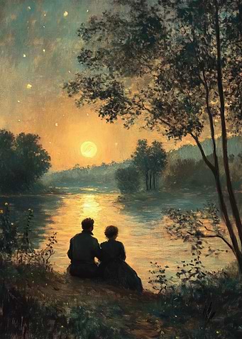 Sunset Romance by the River