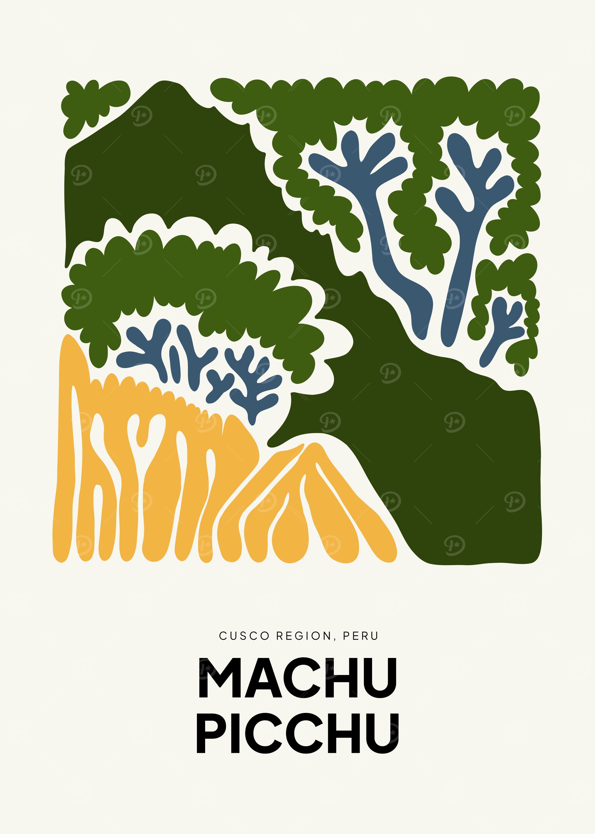 Machu Picchu Illustration