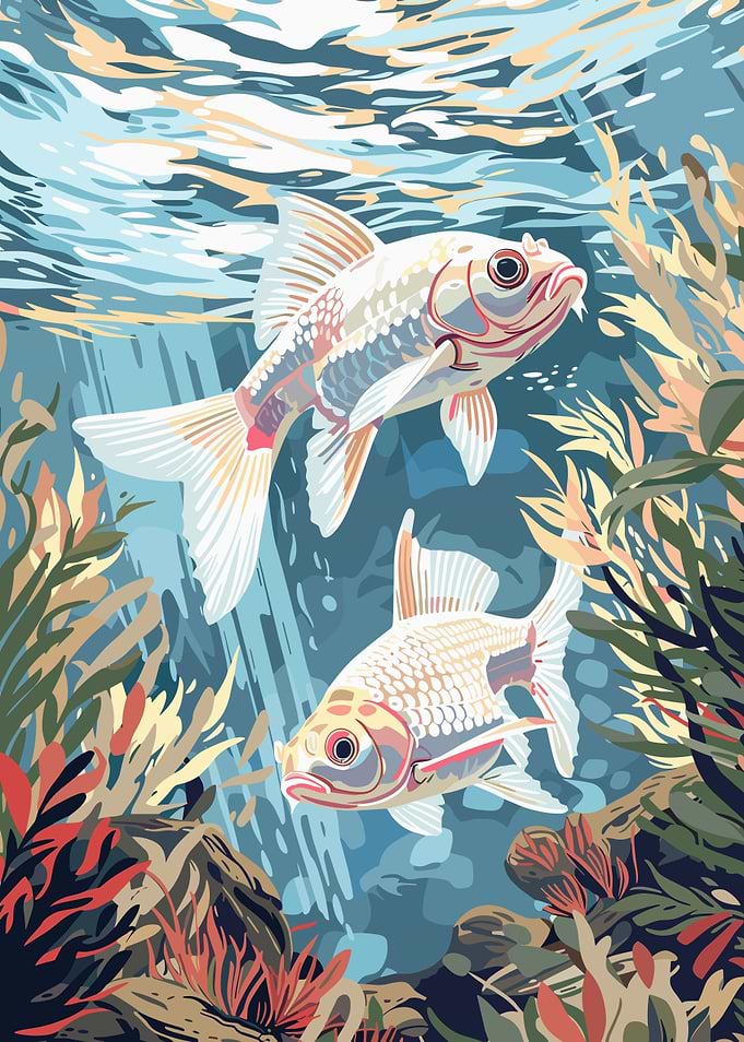 Koi Fish Underwater