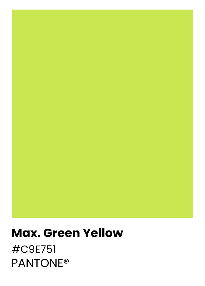 Pantone Green Yellow Color