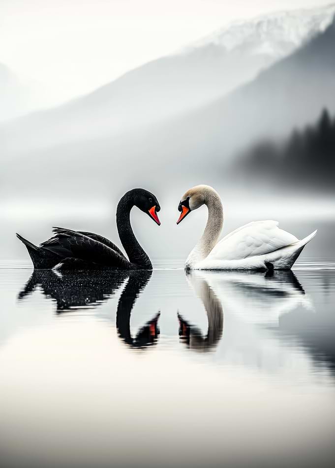 Black and White Swans