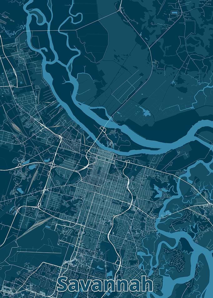Savannah City Map