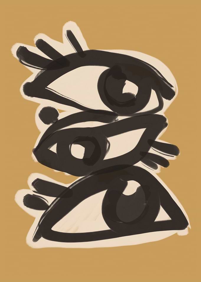 Abstract line art eyes 10