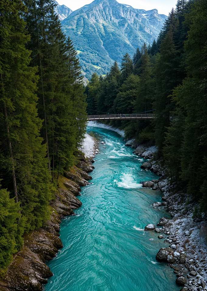 Mountain River Landscape