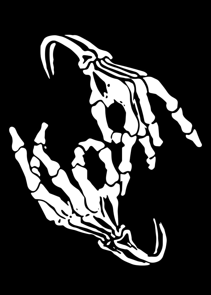 Skeleton Hands Design