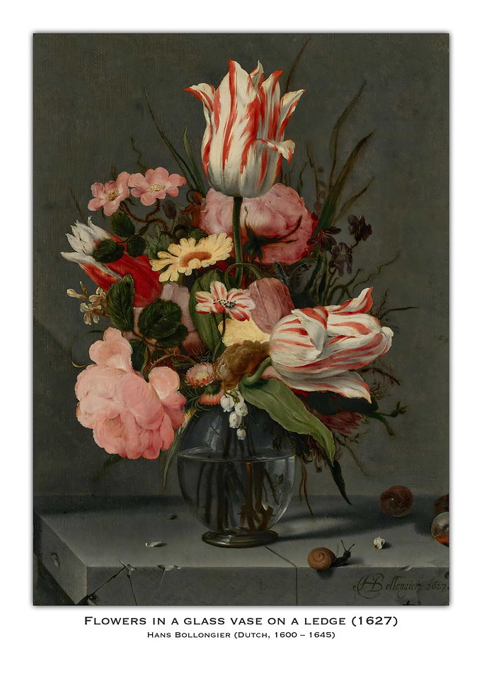Flowers in Glass Vase