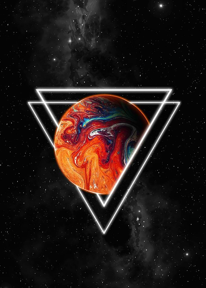 Cosmic Planet in Triangle