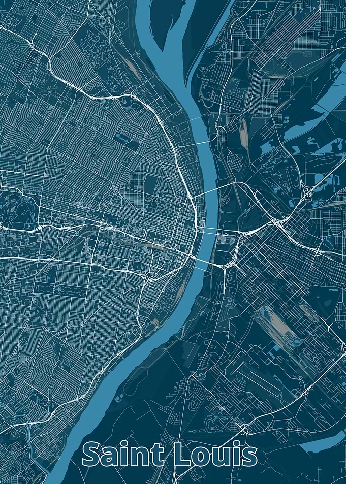 Saint Louis City Map