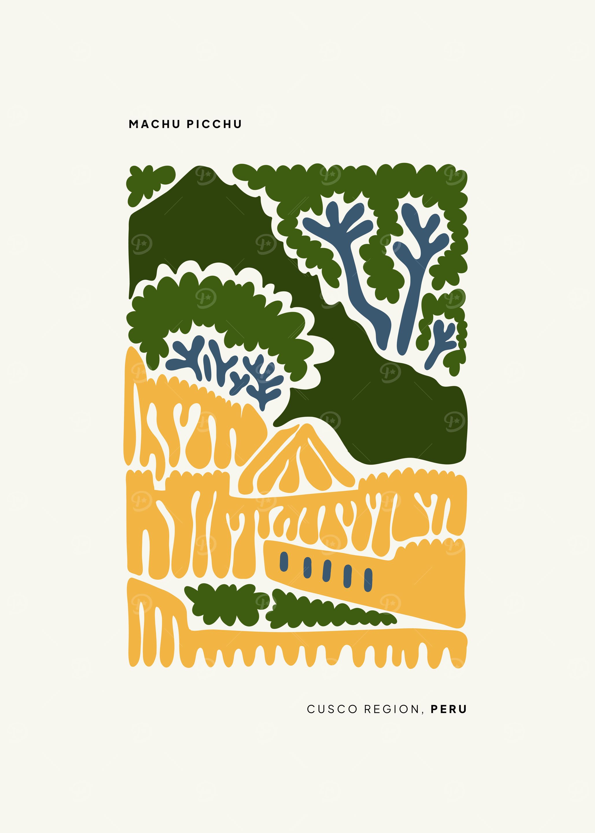 Machu Picchu Illustration
